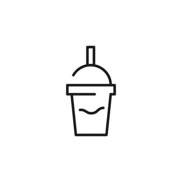 Milk Shake Icon Stock Illustration