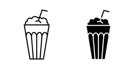 Milk shake icon vector art Illustrations Stock Illustration