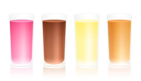 Milk shakes Illustrazione stock