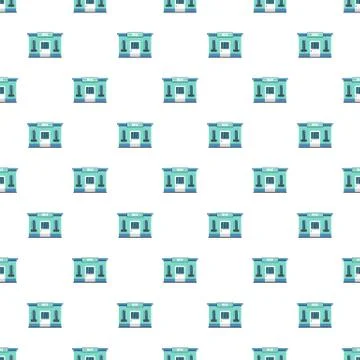 Milk shop pattern seamless Stock Illustration