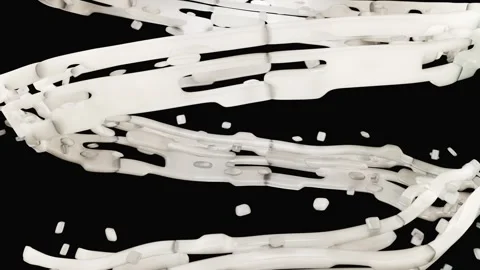 Milk slow motion flow with a drops splashes, black background, white liquid Stock Footage 275033223