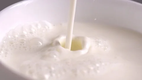 Milk slow motion Stock Footage 123648491