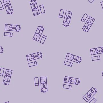 Milk soy line seamless pattern Illustrazione stock