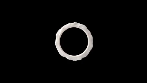 Milk spin around itself splashes out Stock Footage 91757326