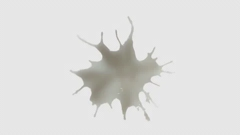 Milk Splash, With Alpha Matte Stock Footage 161072794