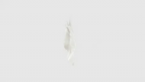 Milk Splash, With Alpha Matte Stock Footage 161095483