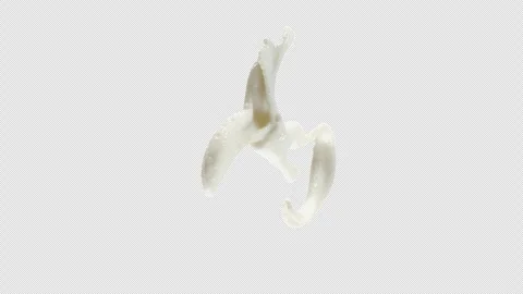 Milk Splash, With Alpha Matte Stock Footage 285338051