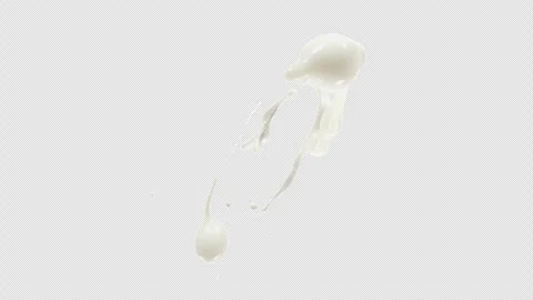 Milk Splash, With Alpha Matte Stock Footage 306879229