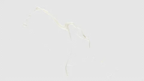 Milk Splash, With Alpha Matte Stock Footage 306879554