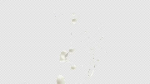 Milk Splash, With Alpha Matte Stock Footage 310262763