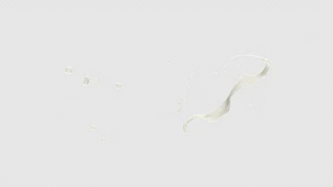 Milk Splash, With Alpha Matte Stock Footage 318095213