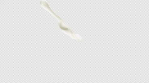 Milk Splash, With Alpha Matte Stock Footage 319854761