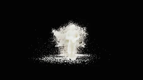 Milk splash, with Alpha matte. Stock Footage 342628579