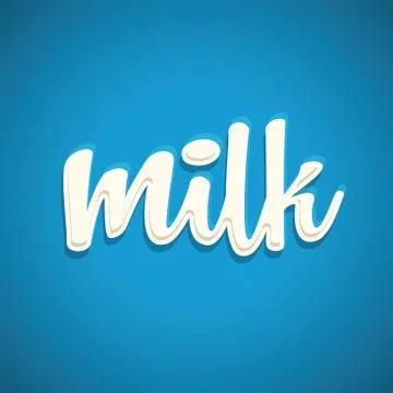 Milk splash on a blue background Stock Illustration