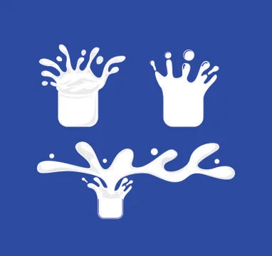 Milk splash design vector Stock Illustration