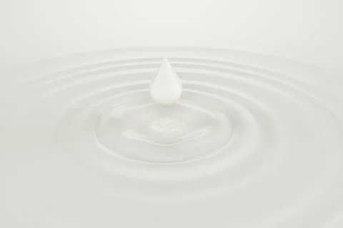 Milk splash with drop Stock Illustration