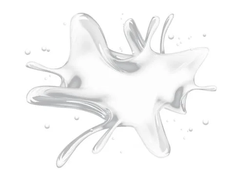 Milk splash Stock Illustration