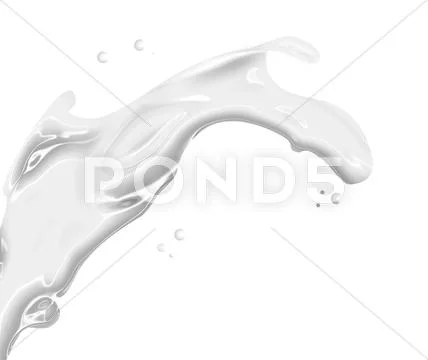 Milk splash Stock Illustration