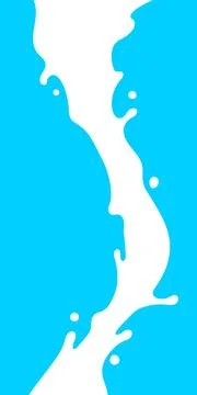 Milk splash, milk simple shape for banner background, milk waves, milk spla.. イラスト素材