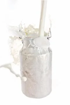 Milk splash Stock Photos