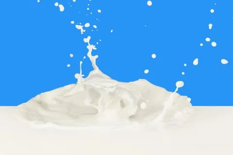 Milk splash Stock Photos