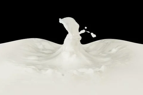 Milk splash Foto stock