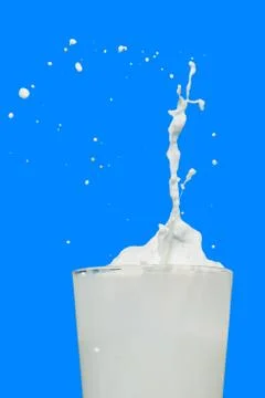 Milk splash Stock-Fotos