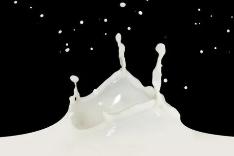 Milk splash Stock Photos