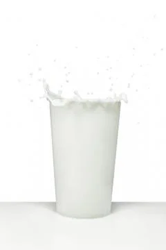 Milk splash Stock Photos