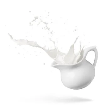 Milk splash Stock Photos