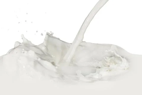 Milk splash Stock Photos