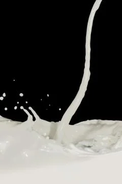 Milk splash Foto stock