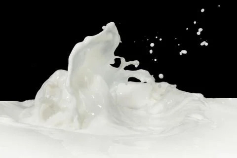 Milk splash Stock Photos