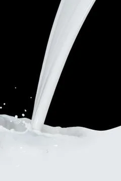 Milk splash Stock Photos