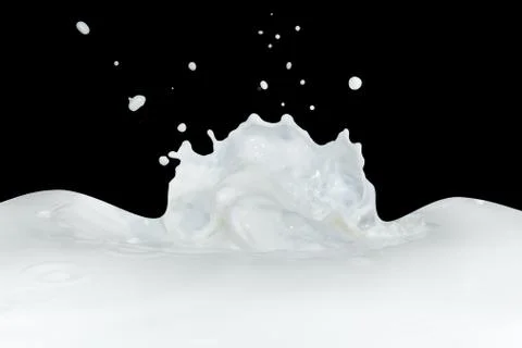 Milk splash Stock Photos