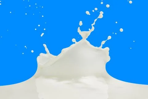 Milk splash Foto stock