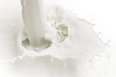 Milk splash Stock Photos