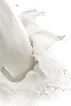 Milk splash Stock Photos