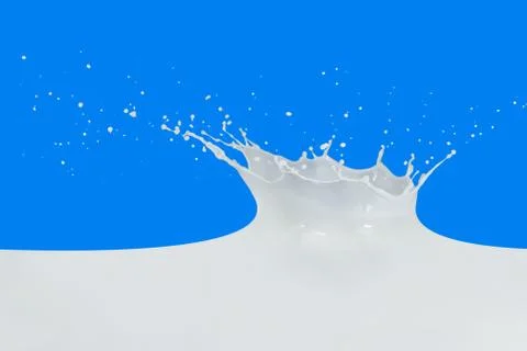 Milk splash Stock Photos