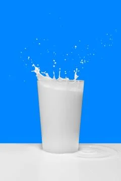Milk splash Stock Photos