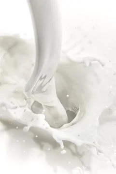 Milk splash Stock Photos