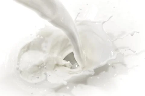 Milk splash Stock Photos