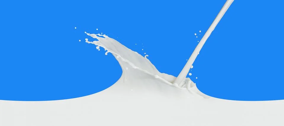 Milk splash Stock Photos
