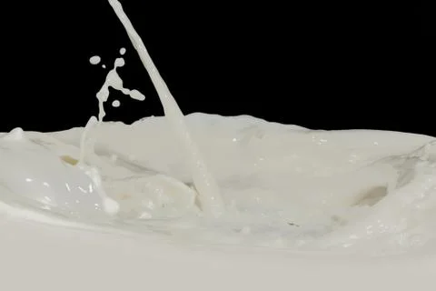 Milk splash Stock Photos