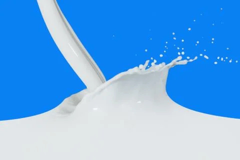 Milk splash Stock Photos