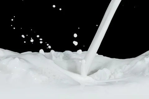 Milk splash Stock Photos