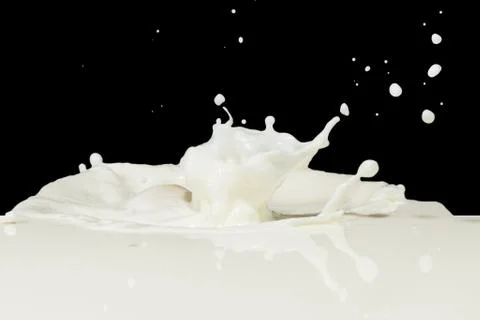 Milk splash Stock Photos