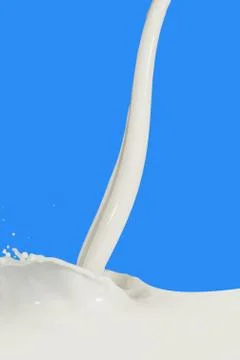 Milk splash Stock Photos