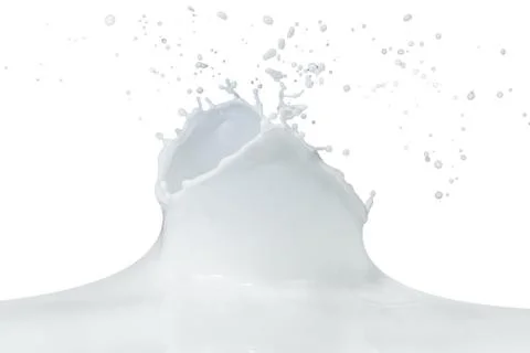 Milk splash Stock Photos