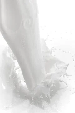 Milk splash Stock Photos
